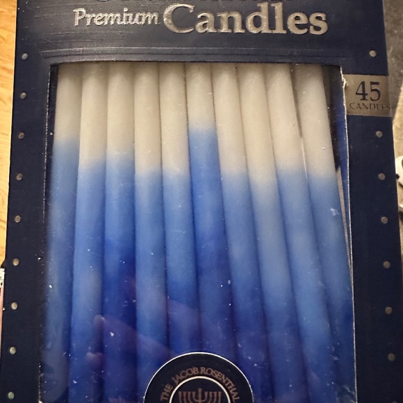 Rite Lite Premium Chanukah Candles/ Hanukkah Candles. Blue/White - Picture 2 of 4